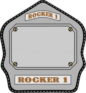Rocker Text Bronze – GB Shields
